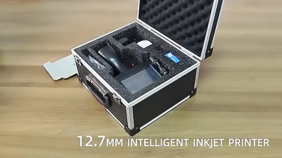 12,7 mm Tij Intelligent Portable Handheld Data de validade Contagem de código Número do lote Impressora a jato de tinta