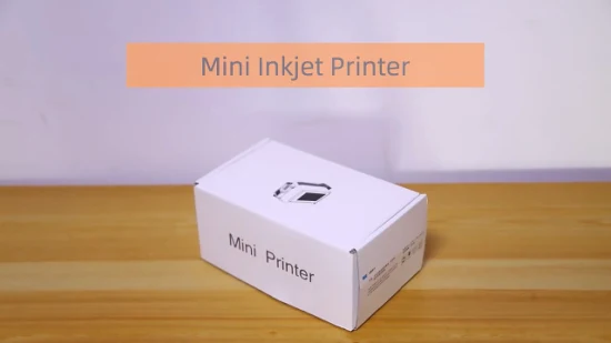 Mini impressora a jato de tinta portátil com data de validade de 12,7 mm para embalagens de cosméticos